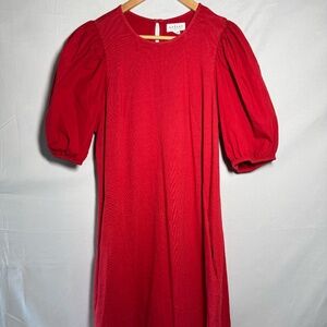 VELVET by Graham & Spencer Red Puff Sleeve Dress – Size XL (NWT)
